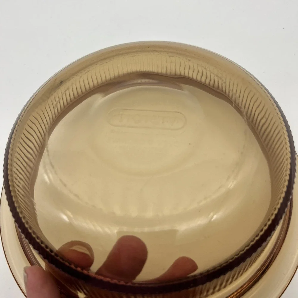 Vintage Vision‎ Corning (V-30-B) 24oz Amber Glass Bowl Pyrex